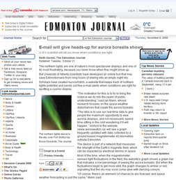 Article in Edmonton Journal